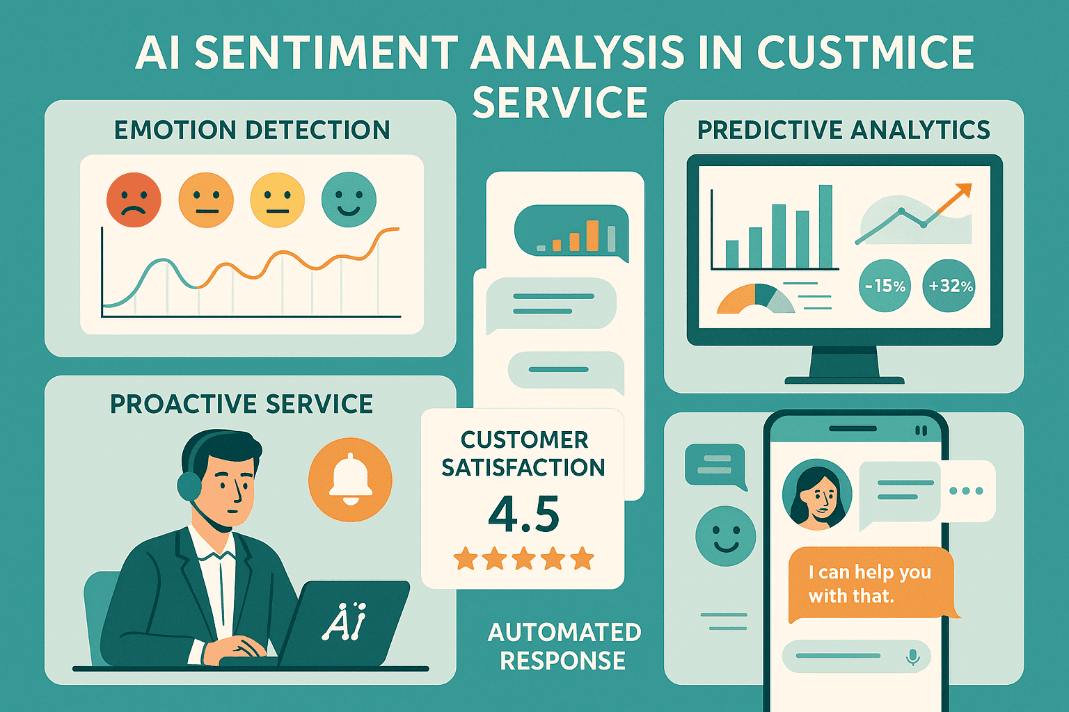 AI情感分析示意图