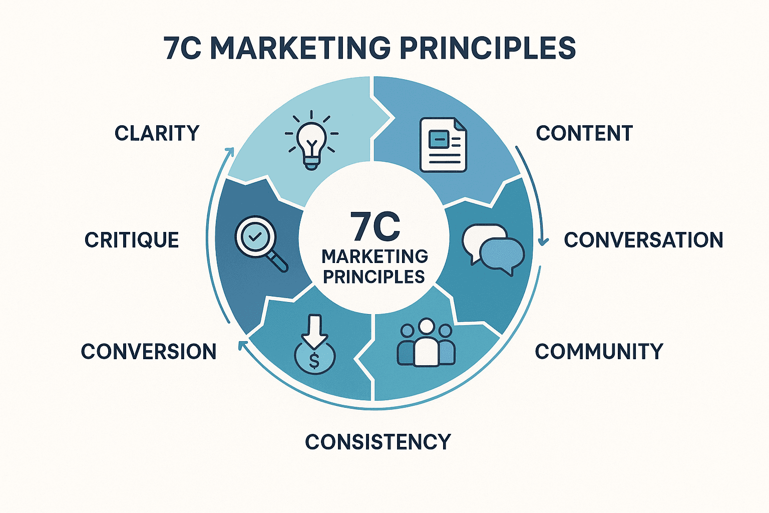 营销7C原则示意图