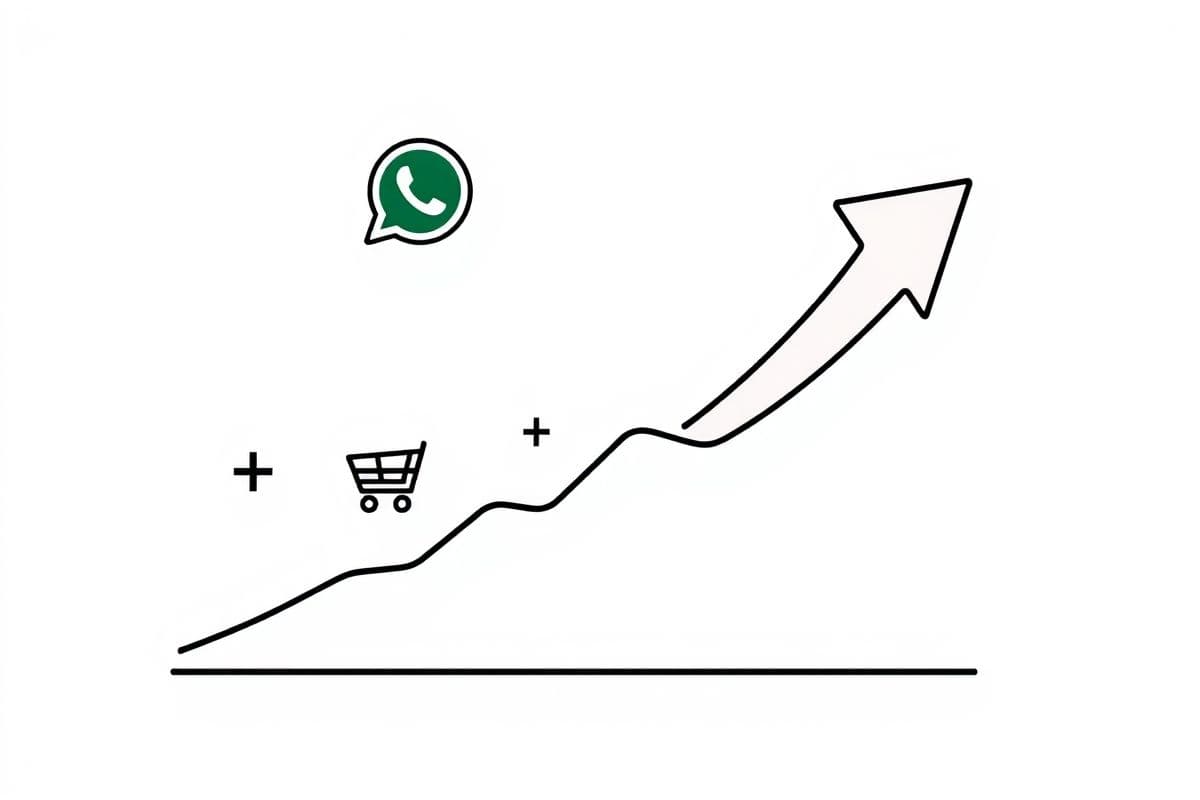 WhatsApp营销带来的销售增长图表